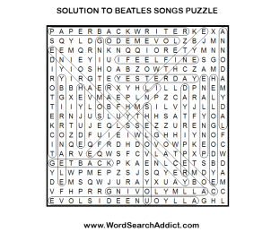 Картинки по запросу crossword about Beatles